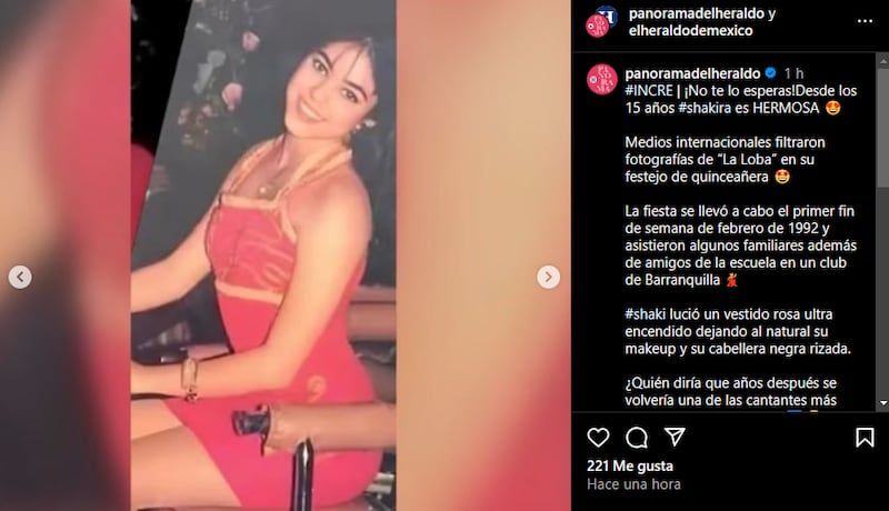 Shakira celebró de esta manera su cumpleaños 15