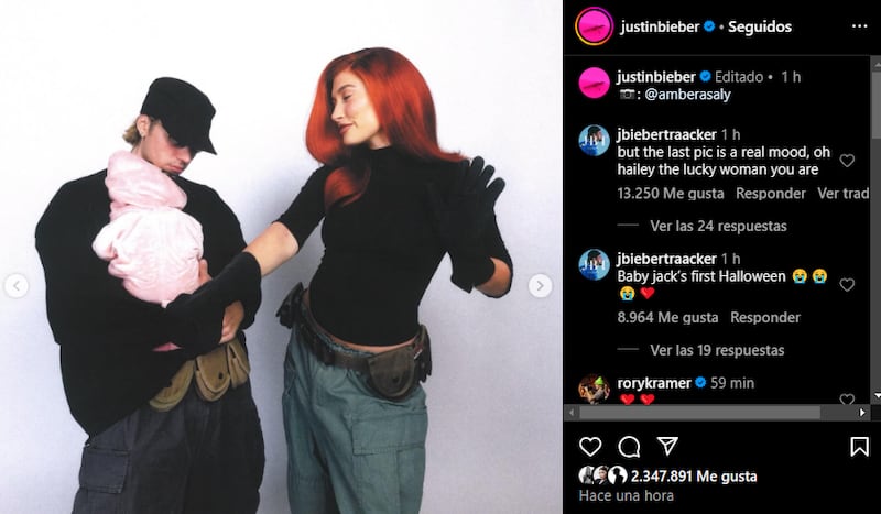 Justin y Hailey Bieber deleitaron en Halloween |