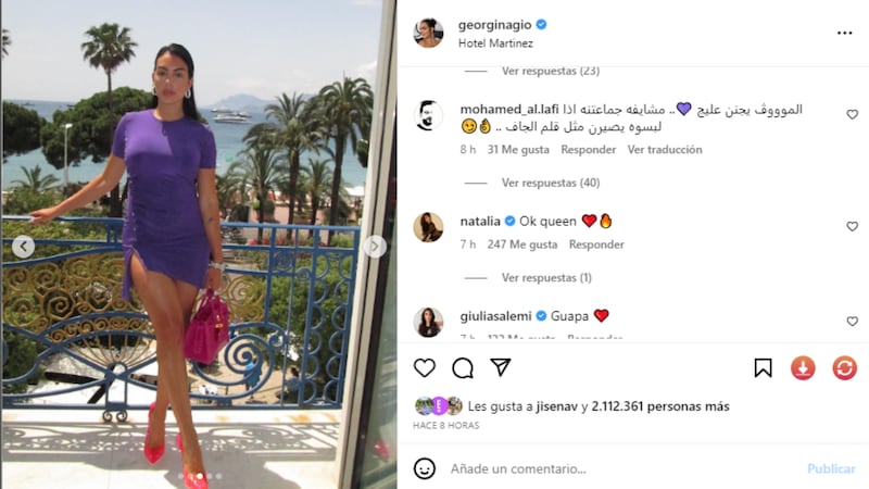 La influencer de 29 años se reivindicó en al alfombra roja del Festival de Cannes 2023.