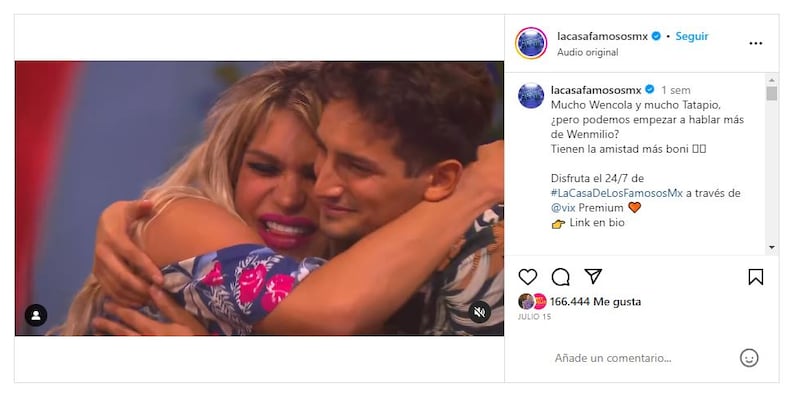 Emilio Osorio y Wendy Guevara han forjado amistad en 'La casa de los famosos México'