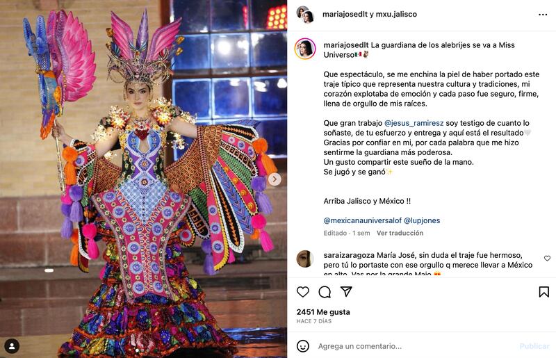 Traje típico 'Guardiana de los Alebrijes'