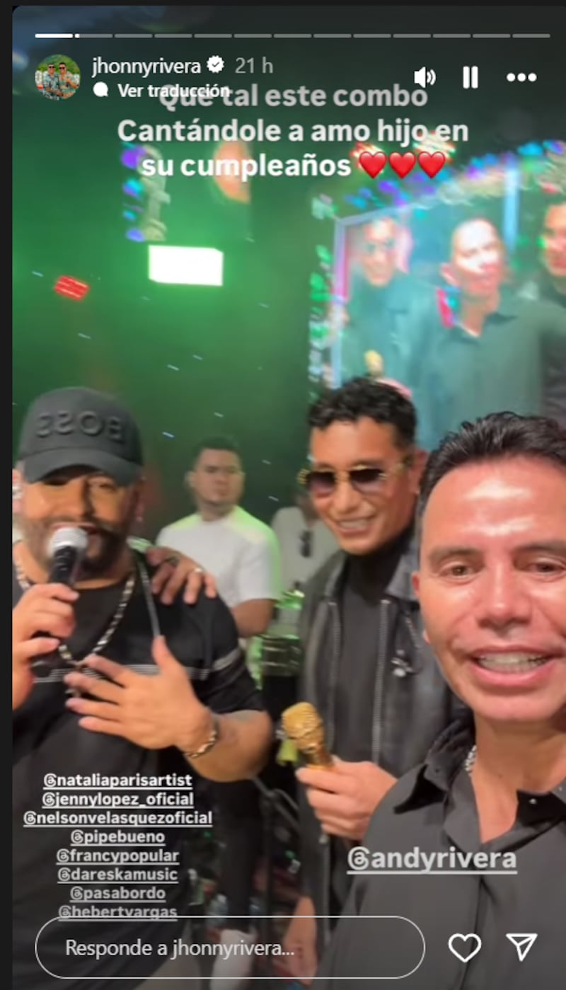 Jhonny Rivera se ‘metió la mano al drill’ y le dio tremendo regalo a Andy Rivera por sus 30 añitos