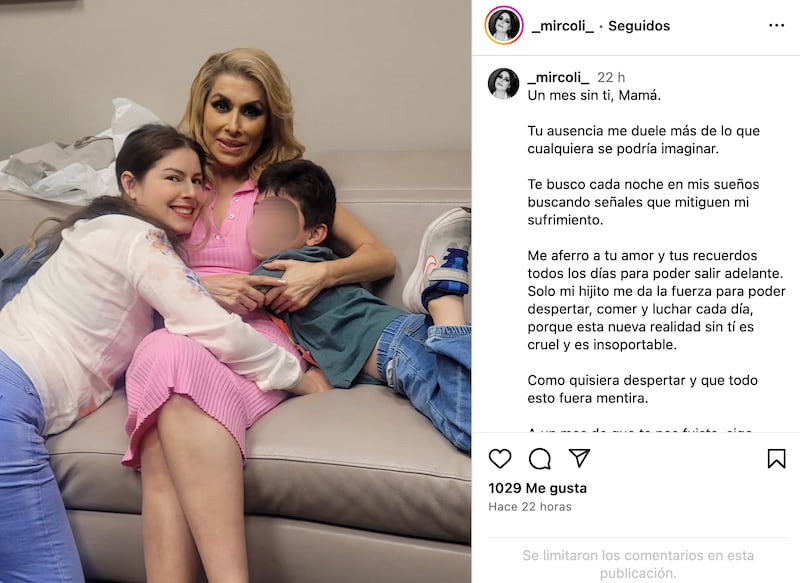 Romina Mircoli publica foto inédita de Dulce a un mes de su fallecimiento.