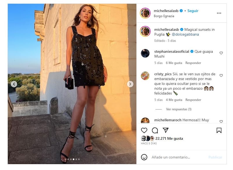 Michelle Salas deslumbró con sus looks en Italia