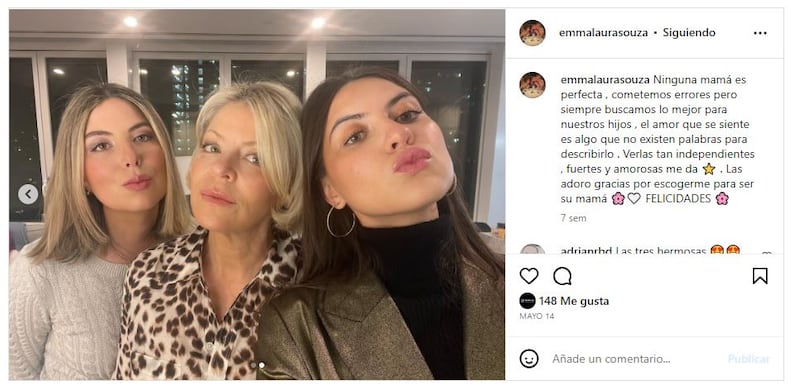 Las hijas de Emma Laura heredaron su belleza y carisma