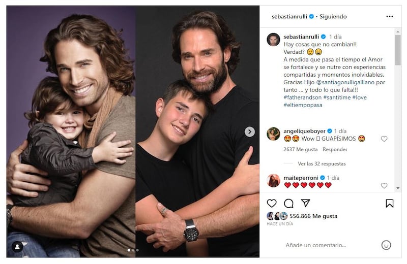 Sebastián Rulli tiene una estrecha relación con su único hijo, Santiago, quien nació en 2010