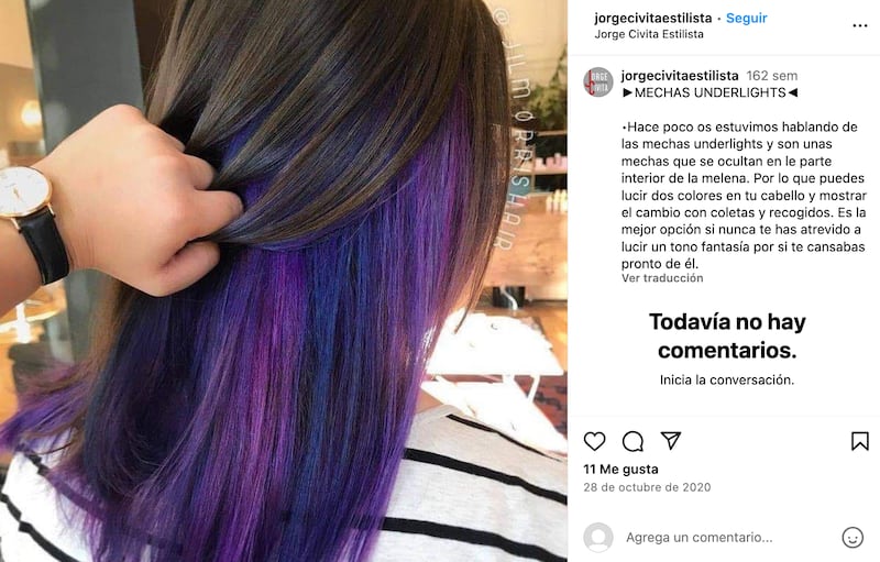 Las mechas underlights es una técnica de coloración que cautivará a las mujeres en 2024.