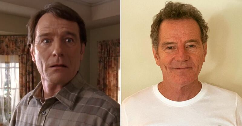 Bryan Cranston en las primeras temporadas de  'Malcolm el de en medio' y en la actualidad