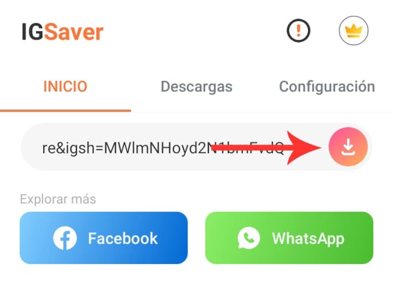 Captura de la app Story Downloader & IGSaver