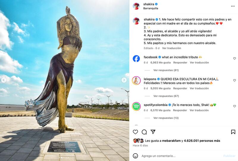 Estatua de Shakira