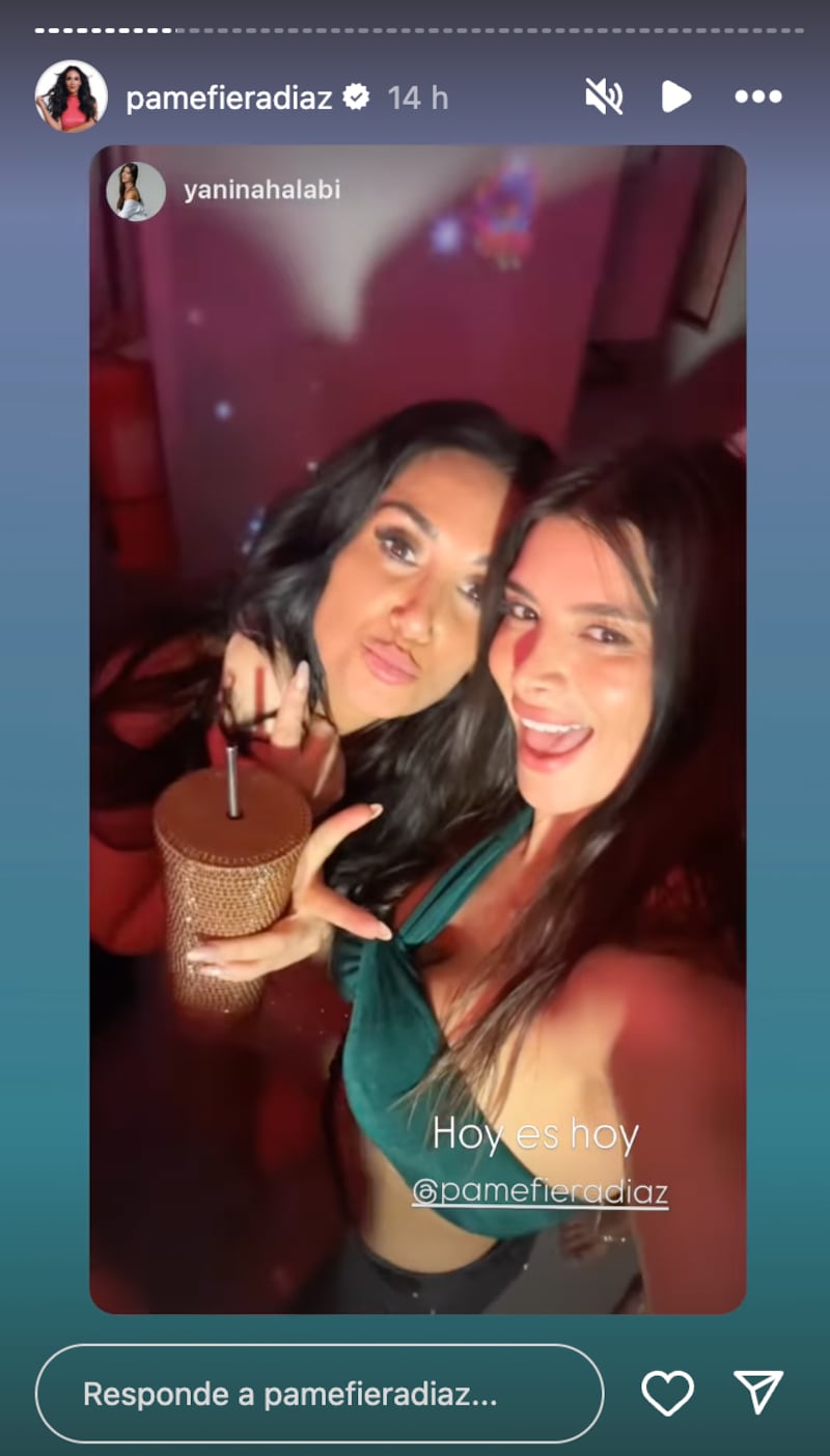 Historias de Pamela Díaz y Hoy es hoy | Captura: Instagram @pamefieradiaz y @hoyeshoy