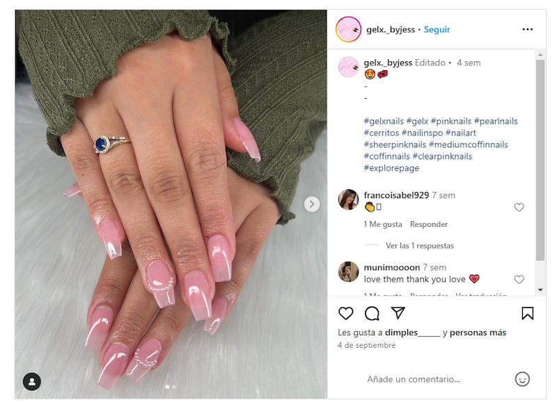 Las 'sheer pink nails' sientan bien a todas y ofrecen una estética de chica refinada