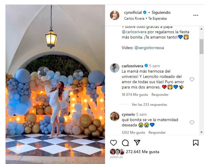 Carlos Rivera y Cynthia Rodriguez contrajeron nupcias en una boda secreta en 2022