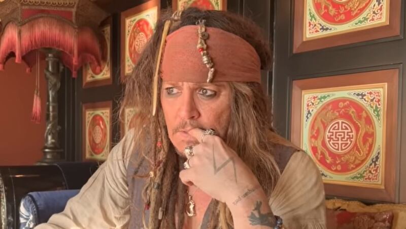 Johnny Depp volvió a ser Jack Sparrow