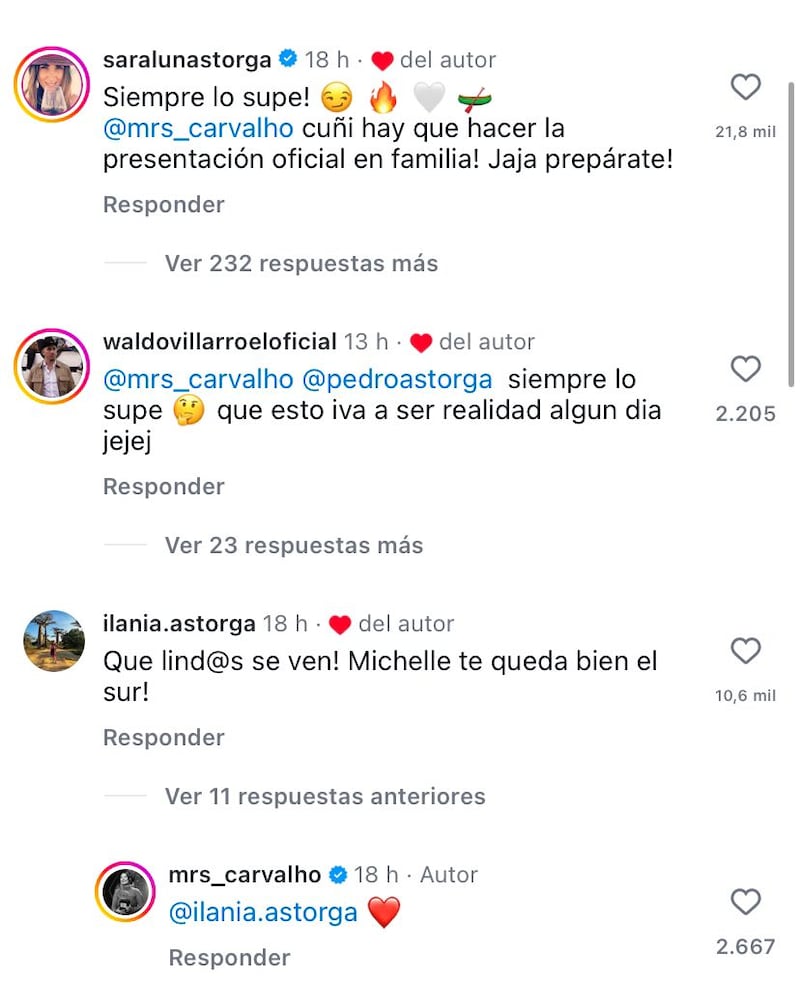 "¡Siempre lo supe!": El mensaje de la hermana de Pedro Astorga a Michelle Carvalho tras confirmar romance