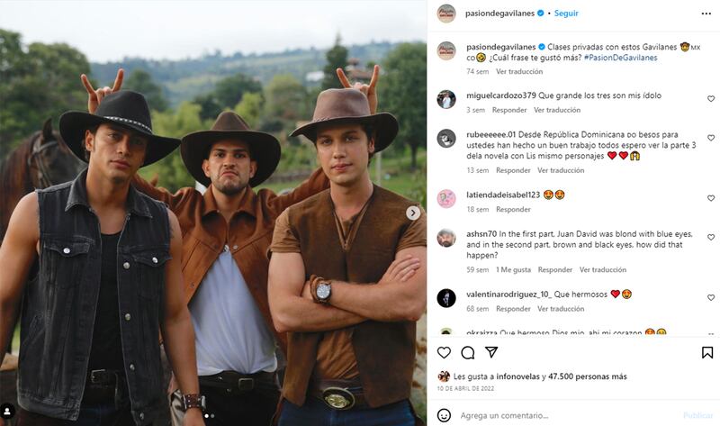 Guapos, pero misteriosos: aquí los hijos de los Elizondo que causan furor en ‘Pasión de Gavilanes’.