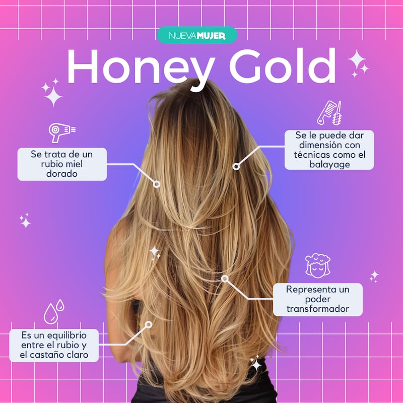 ¿Qué es el color de cabello honey gold?