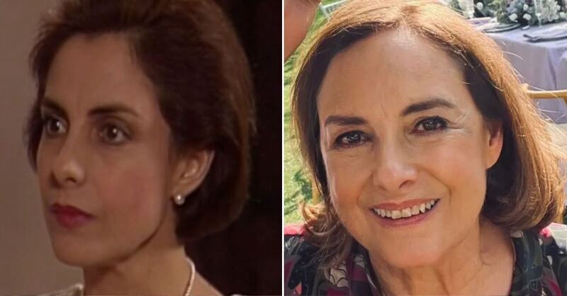 Diana Bracho en 'Cadenas de amargura' y en la actualidad