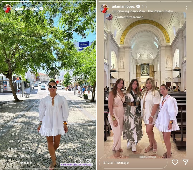 Adamari Lopez está disfrutando al máximo sus vacaciones por Portugal