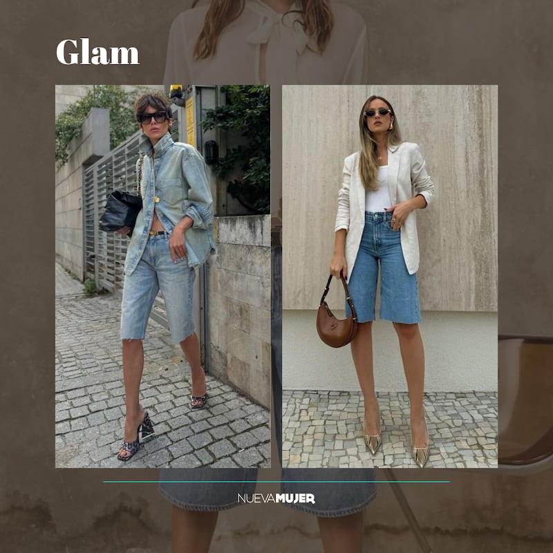 Look glam con capri jeans