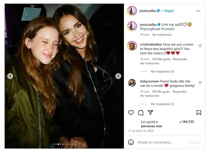 Jessica Alba con su segunda hija, Haven