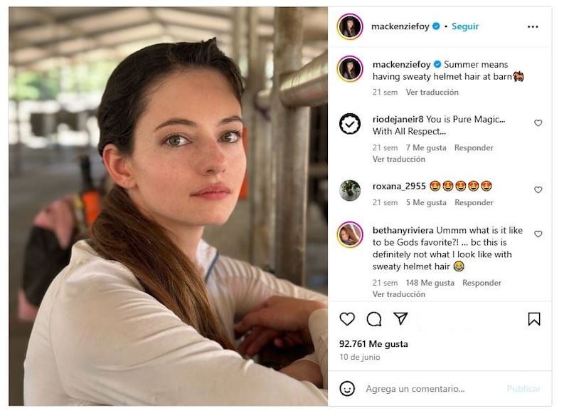 Mackenzie Foy ha estado alejada de la pantalla grande durante los últimos años