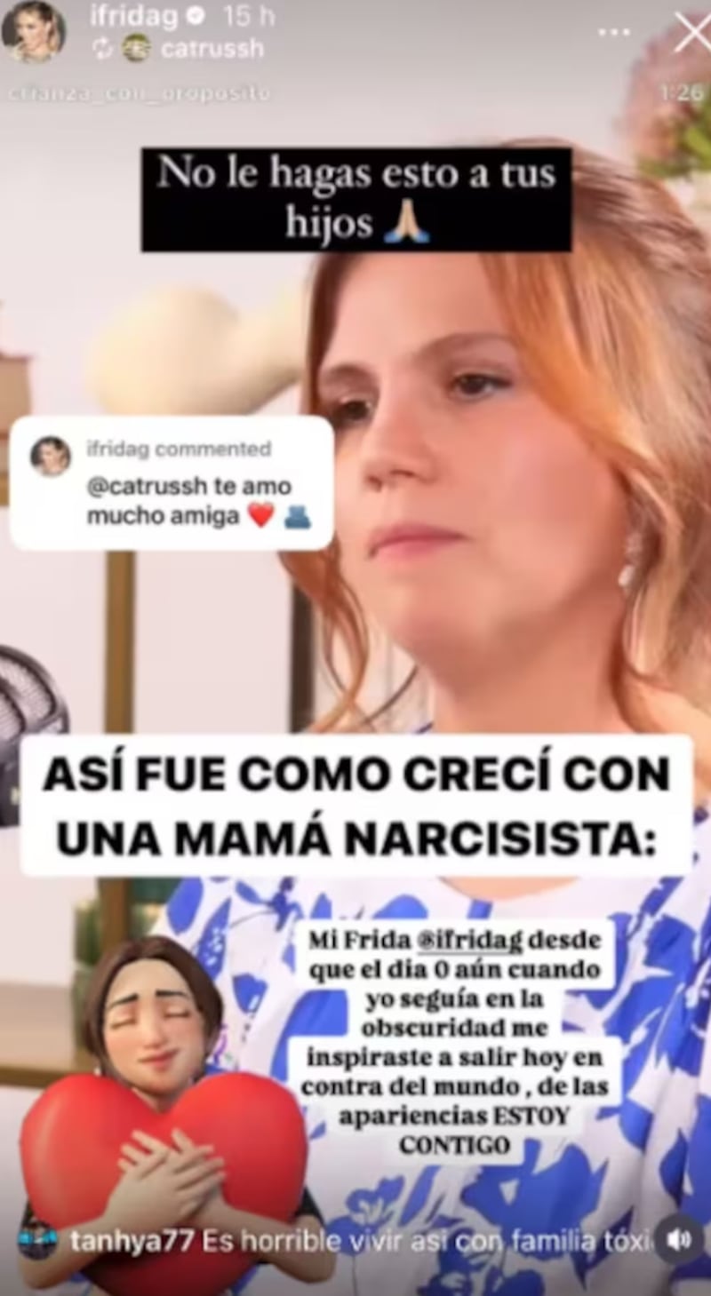 Frida Sofía habría dedicado mensaje a Alejandra Guzmán