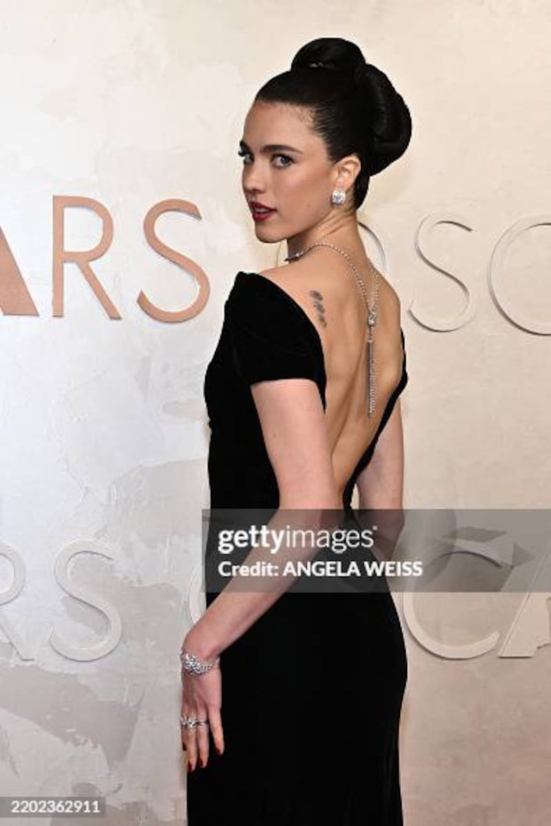 US actress and model Margaret Qualley attends the 97th Annual Academy Awards at the Dolby Theatre in Hollywood, California on March 2, 2025. (Photo by ANGELA WEISS / AFP) (Photo by ANGELA WEISS/AFP via Getty Images)