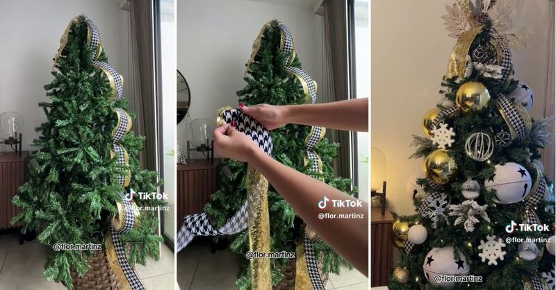 Los listones son uno de los elementos de decoración más recurrentes en Navidad