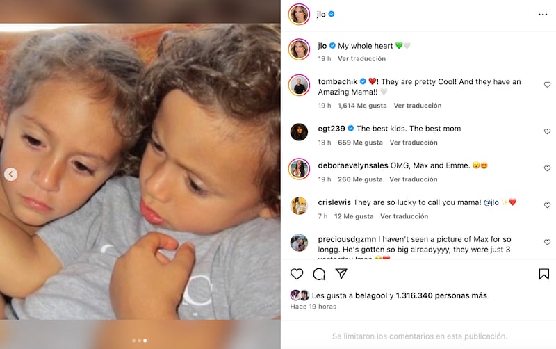 Hijos de Jennifer Lopez Emme y Max