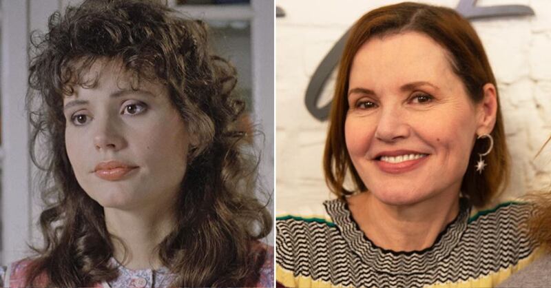 Geena Davis en 'Beetlejuice' y en la actualidad