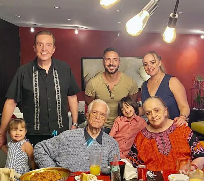 Daniel Bisogno y su familia