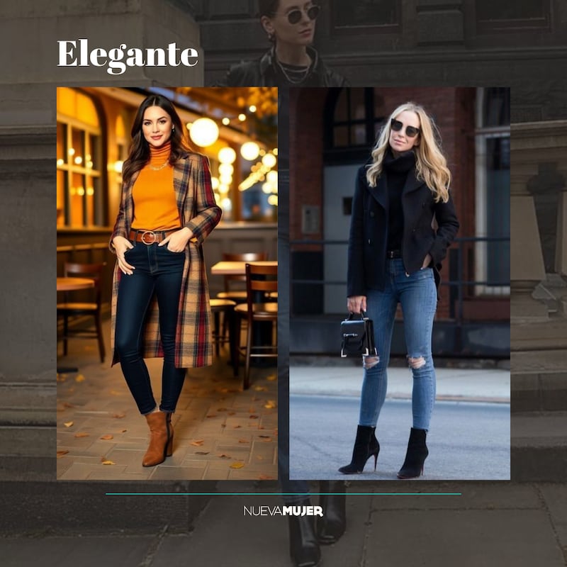 ¿Cómo usar skinny jeans con botas?