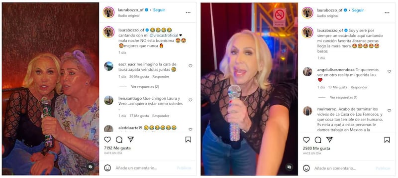 Laura Bozzo y Verónica Castro demostraron su gran amistad en salida juntas