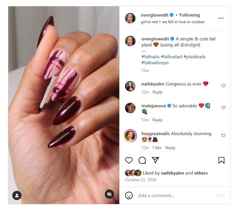 Las uñas 'cherry chocolate' son la última tendencia en manicura impuesta por Jennifer Lopez