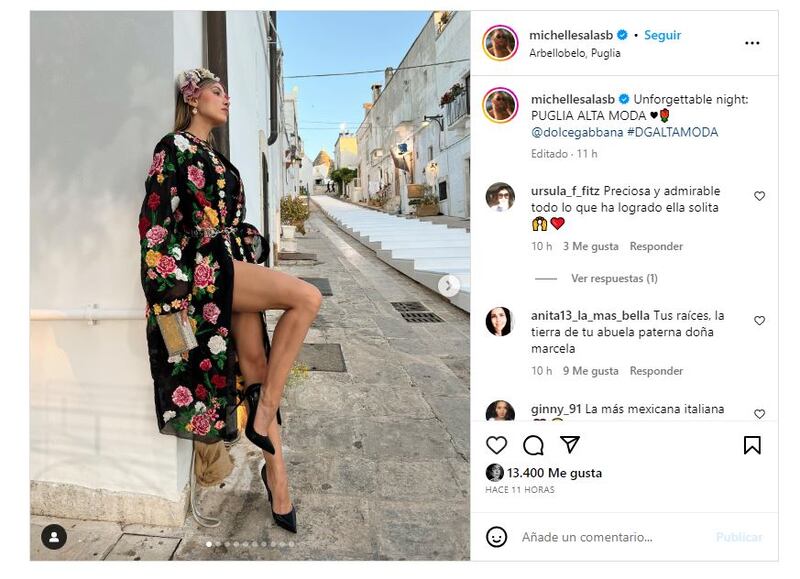 Michelle Salas deslumbró con sus looks en Italia