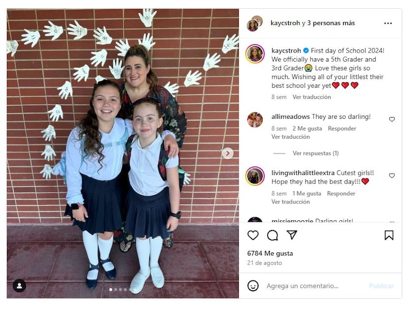 KayCee Stroh es madre de dos hijas, Zetta y Lettie