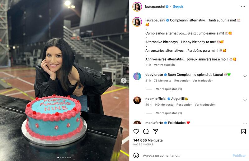 Laura Pausini cumple 49.