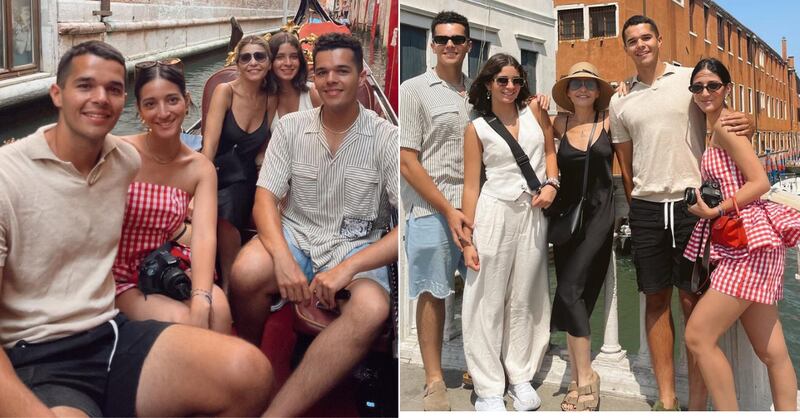 Iatía Cantoral de vacaciones por Italia junto a su familia