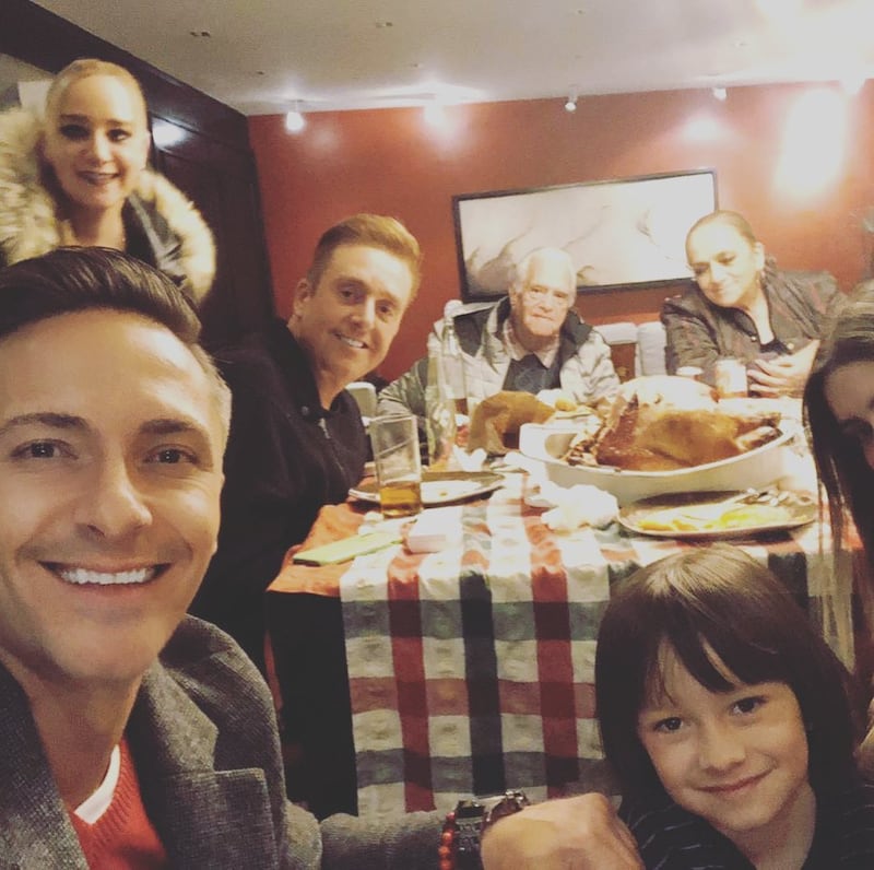 Daniel Bisogno y familia.