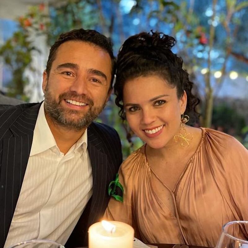 Andrés Toro y su esposa, Eliana Escobar