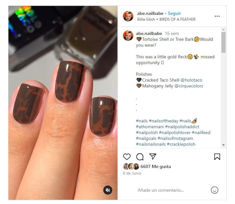 La manicura craquelada tuvo su época de gloria en la década de 2010