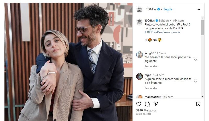 '100 días para enamorarnos' se estrenó por Telemundo en el año 2020