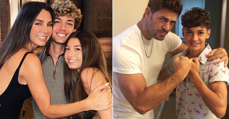 William Levy y Elizabeth Gutiérrez con sus hijos